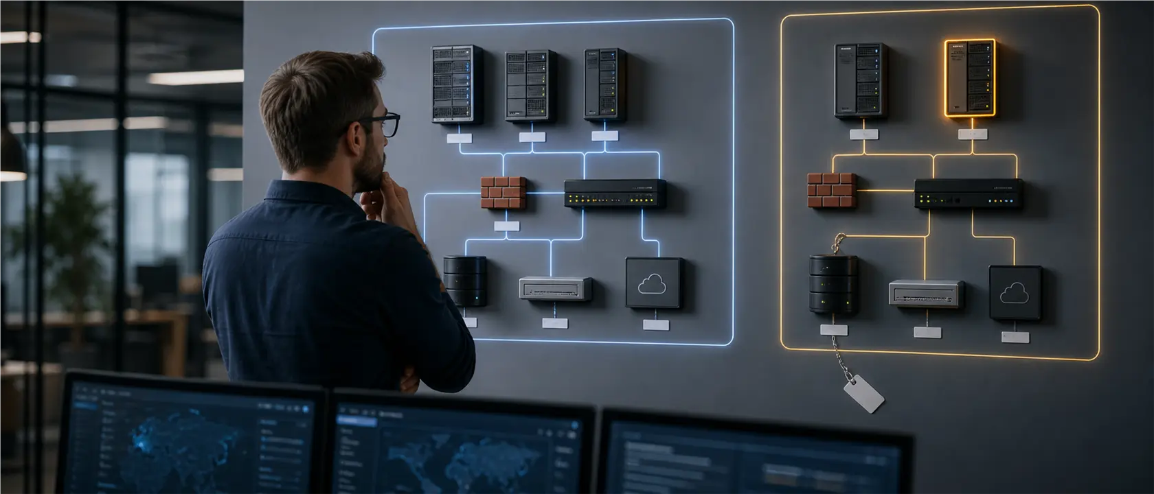 IT-Dienstleister ordnet Kundensysteme, Konfigurationen und Betriebsverantwortlichkeiten in einer übersichtlichen Systemlandschaft